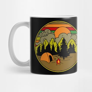 Camping Vintage Birthday Mug